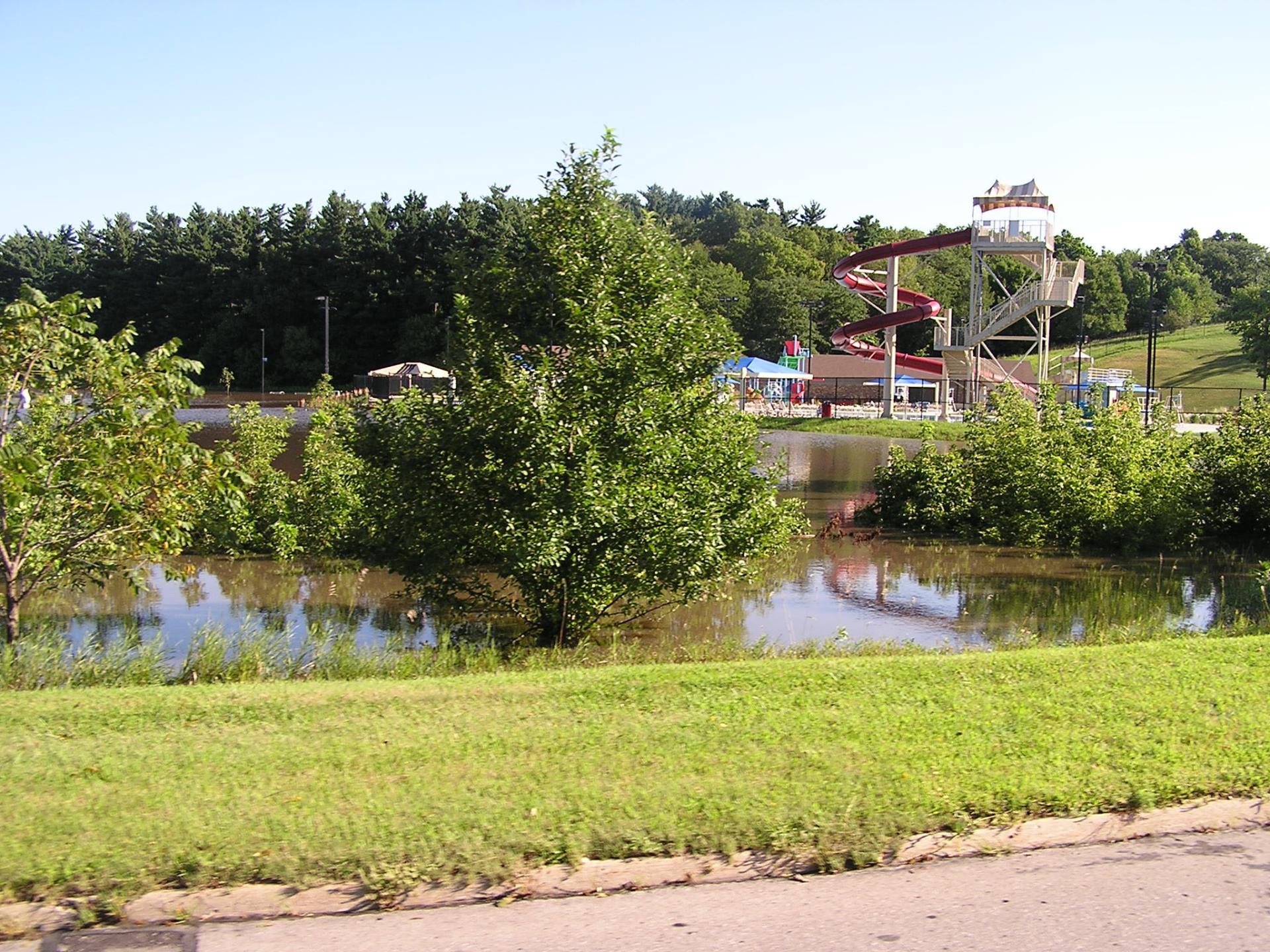 Flood 2010 Furman Aquatic Center